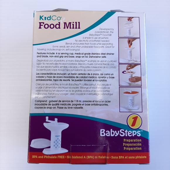 KID Co Baby Food Mill Travel Size Non Electric - Picture 3 of 9